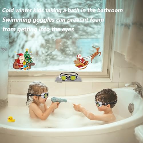 Kids Swim Goggles - Comfortable Polarized UV400 Anti-Fog - Black Polarized Lenses