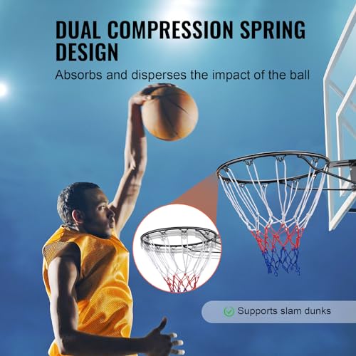 Portable Basketball Hoop with 18-Inch Rim - Wall Mounted