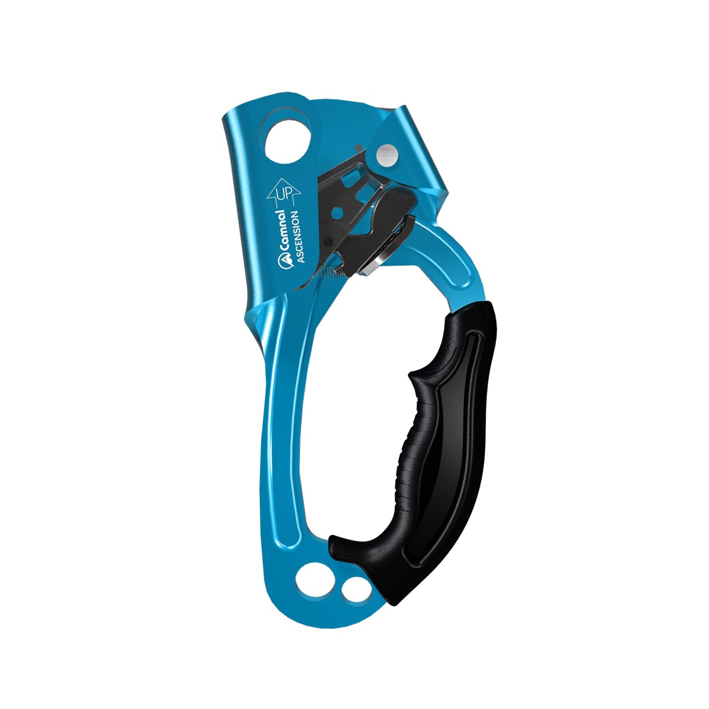 CAMNAL UIAA & CE Certified Hand Ascender for 8–13mm Rope, Rope Clamp for Rock Climbing, Tree Climbing, Arborist, Rappelling Gear – Right Hand Blue