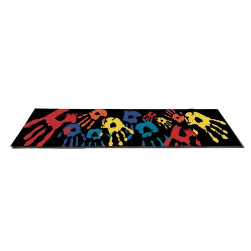 GANMP Skateboard Grip Tape 9" x 33", Bubble Free Waterproof Scooter Grip Tape, Longboard Grip Tape for Rollerboard Stairs Pedal Wheelchair Step (Graffiti Handprint 2)