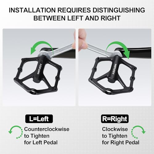Premium 9/16 Inch Bike Pedals - Lightweight, Anti-Skid Design