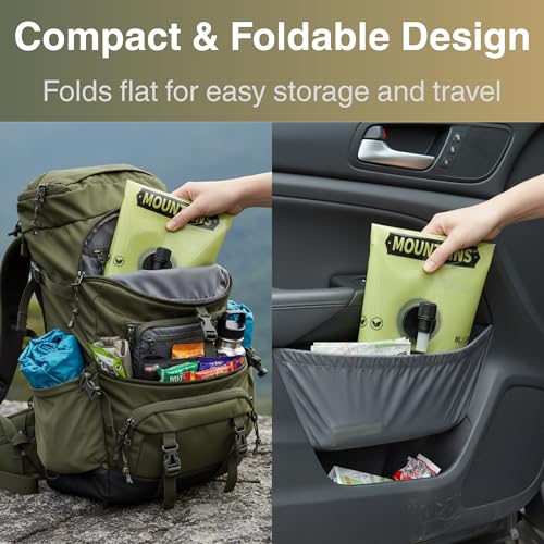 2.1 Gallon Collapsible Camping Water Jug with Spout - Reusable