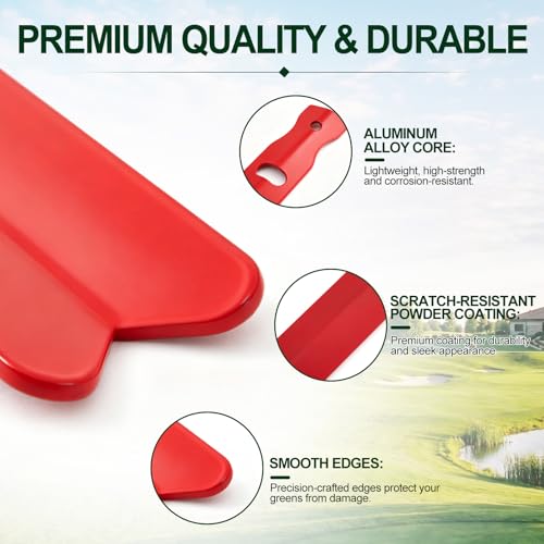 Golf Speedmeter Aluminum Putting Speed Tester - Red 30"
