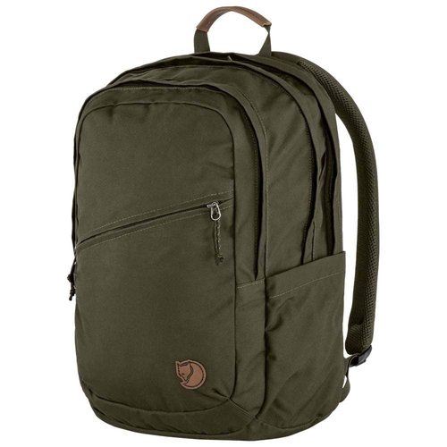 Fjällräven Räven 28 Backpack - Multi-Pocket Organization, Padded Support, Durable Fabric - Commuting, Travel, Dark Olive