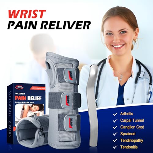 FEATOL Right Hand Wrist Brace Splint MED/LG Night Sleep Support — Carpal Tunnel, Arthritis, Tendonitis