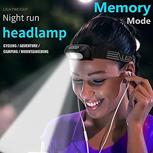 500 Lumen Rechargeable LED Headlamp with Red Light - Red