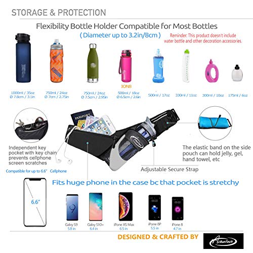 Running Hydration Belt with Water Bottle Holder - Without Bottle