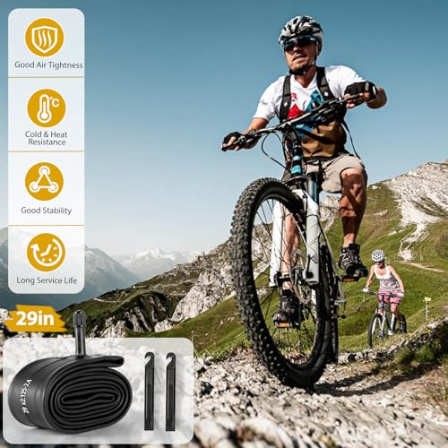 Gesinikad 2 Pack 29x2.125-2.4 Bike Inner Tubes 32mm Schrader Valve