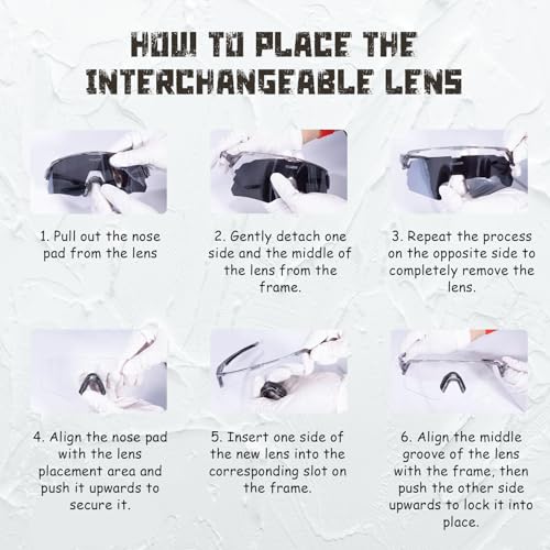 OUWOR Translucent Frame Polarized Sports Sunglasses UV400 for Men Women Youth