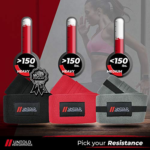 Heavy Resistance Bands - Durable Hip Bands for Strength & Flexibility - Red