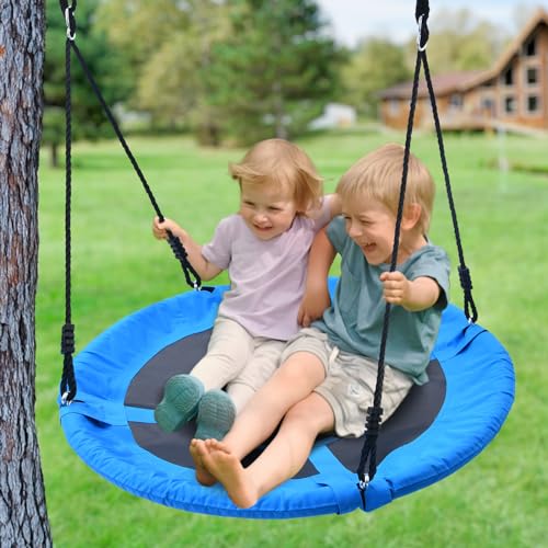 40" Heavy Duty Tree Swing for Kids & Adults - Blue
