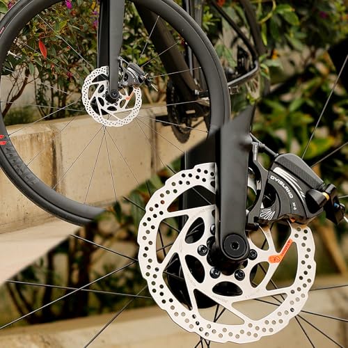 DYISLAND 160mm Disc Brake Rotor with 6 Bolts - Vacuum Coated, 1pc 160mm for MTB/Road/BMX