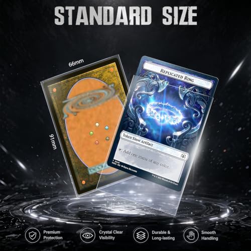 500 Clear Card Sleeves for Trading Cards - MTG, Yu-Gi-Oh, Sports