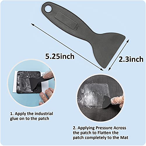 Hareyou 4x4 In Trampoline Patch Repair Kit (4 Piece) - Water-Proof Glue & Alcohol Pad