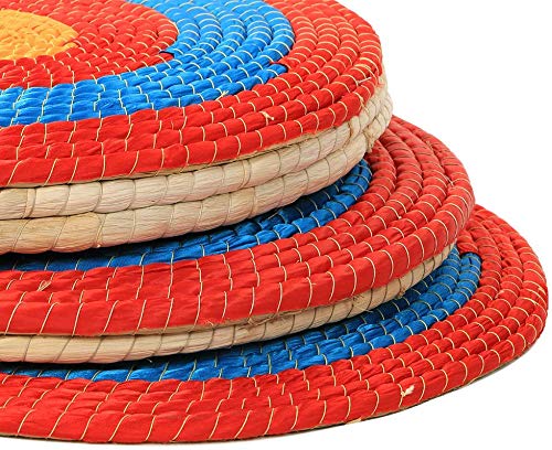 TOPARCHERY 20in 3-Layer Straw Archery Target – Hand-Made Outdoor Practice Target 2.3" Thick
