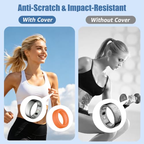 10-Pack Oura Ring 5 Silicone Covers - Ultra-Thin Anti-Slip Protector