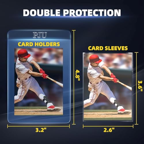 100ct Semi-Rigid Card Holders & Soft Sleeves for Trading Cards