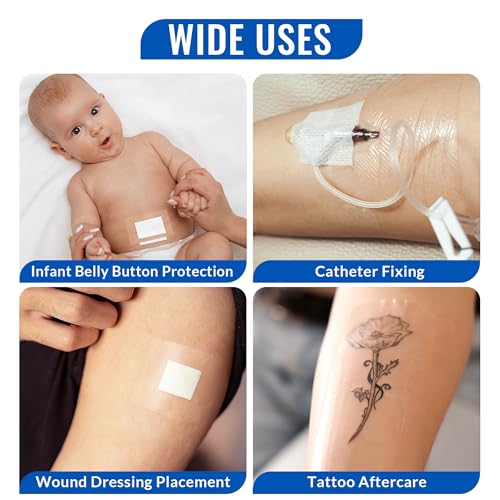 LotFancy Waterproof Sterile Tattoo Aftercare Bandage Roll 6” x 2yd