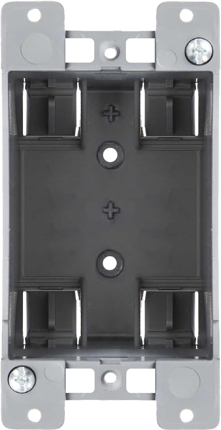 Newhouse Hardware 1-Gang PVC Old Work Electrical Outlet Box (48-Pack) | 14 cu. in. Plastic Junction Box for Switches, GFCI, or Duplex Receptacle Outlet | Old Work Electrical Box for Home Improvement