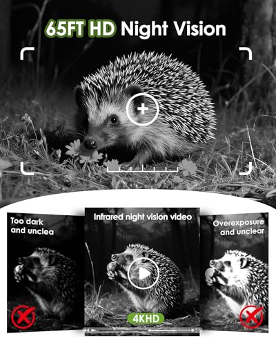 4K 64MP WiFi Bluetooth Night Vision Game Camera - Greige