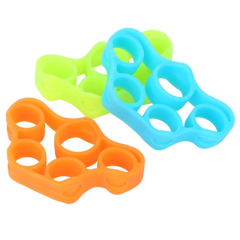 Finger Exerciser, Hand Grip Strengthener, (3PCS) Grip Strength Trainer Forearm Grip Workout, Finger Stretcher, Relieve Wrist & Thumb Pain, Carpal Tunnel, Great for Rock Climbing and More, Hand Gr