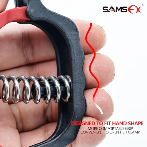 5.3-Inch Fish Lip Gripper with Non-Puncture Clamp and Scale