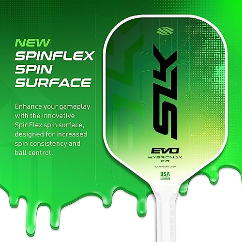 Selkirk Sport SLK Evo Power Hybrid Pickleball Paddle XL Green - Control & Spin