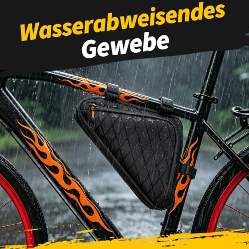 Bike Frame Bag,Bicycle Triangle Bag Black