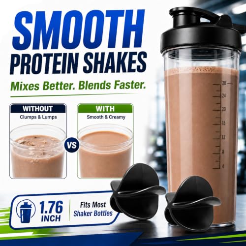 Protein Shaker Mixing Balls - BPA-Free Plastic Blender Whisk - 5 Pack