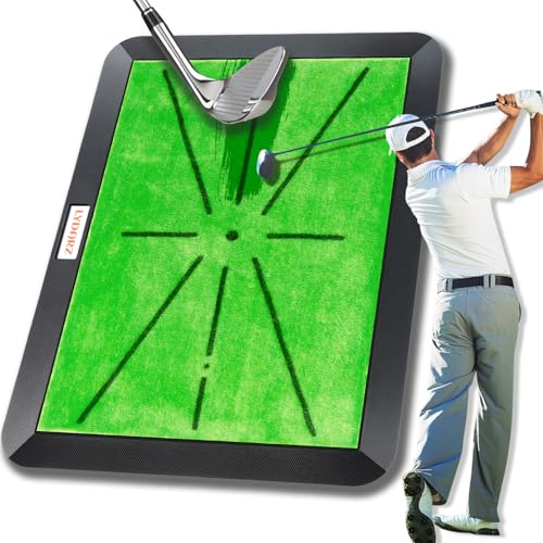 Heavy Duty Suede Golf Practice Mat - Portable & Foldable Training Aid for Indoor & Outdoor Use
