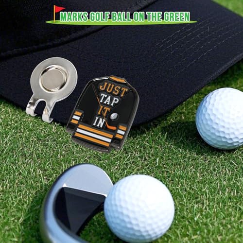 Happy Gilmore Golf Ball Marker with Hat Clip - Metal Design