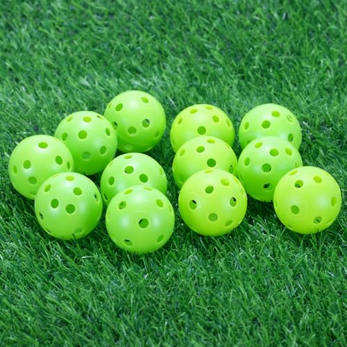 Plastic Golf Balls - Limited Flight Practice Set, 12 Green Balls