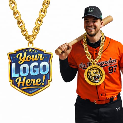 Custom Hype Chain with Team Logo - Personalized Championship Necklace