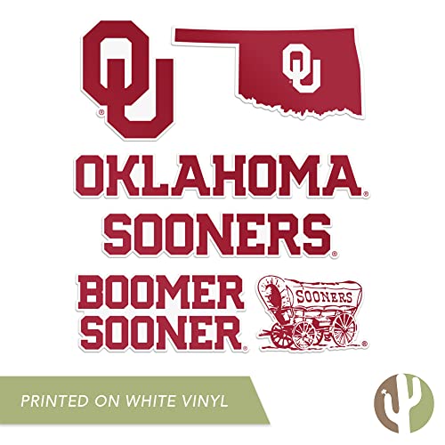 Oklahoma Sooners Vinyl Decal Sticker - College Fan Sports Car Laptop Decor