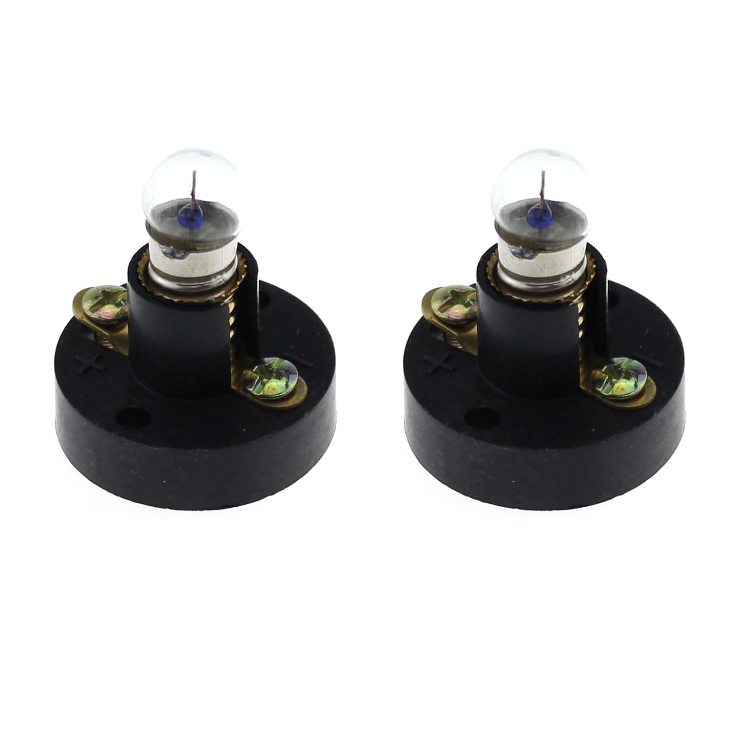 MTQY 30PCS Mini Bulb Plastic Bulb Holder 20PCS E10 2.5V 0.3A Mini Bulb and 10PCS E10 Black Plastic Mini Bulb Sockets Suitable for Student Experiment Lighting DIY Accessories