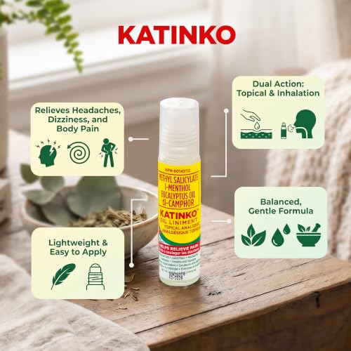 Katinko Rollerball Liniment Oil 10ml - 3 Pack