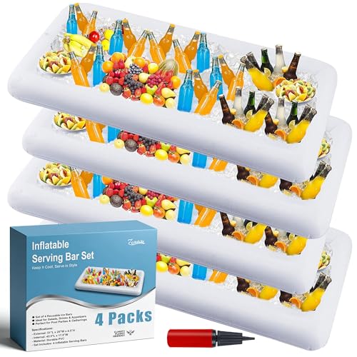 Inflatable Serving Bar Set - Keep Drinks & Food Chilled for Parties