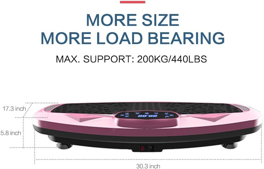 Nimto Vibration Plate Exercise Machine - Whole Body Fitness Platform with Bluetooth & Remote Control, 99 Levels