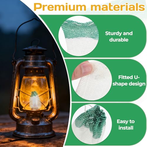 10 Pcs U-Shaped Propane Lantern Mantles - Heat-Resistant Gas Lamp Replacement