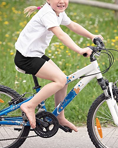 Kids Bike Shorts for Girls - Black, 7-8 Years, Comfortable Biker Style