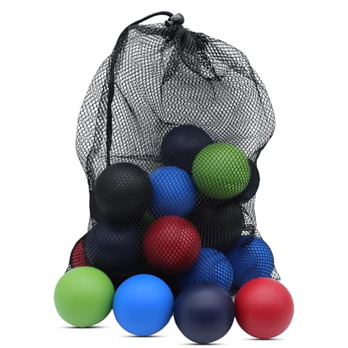 Bulk Racquetballs - 20 Pack High Bounce Rubber Balls - Multi-Color