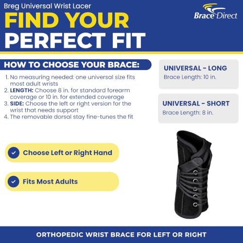 Right 10 Inch Breg Universal Wrist Lacer Brace for Carpal Tunnel & Tendonitis – L3908