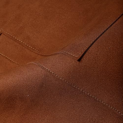 Flame Retardant And Waterproof 6 Pockets Leather Tool Apron for Outdoor Woodwork, Grilling, Kitchen, Unisex,24'' X 36''