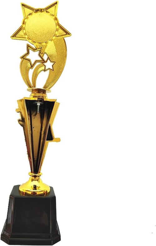 Ebonee Gold Star Award Trophy Cup - First Place Winner for Competitions & Sports Tournaments | Perfect for Recognition & Birthday Parties
