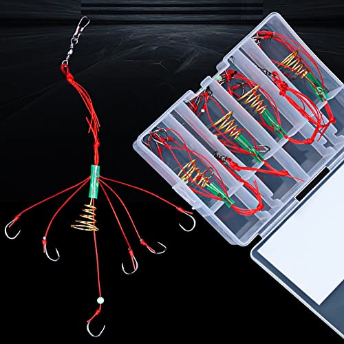 Carp Fishing Hooks with Bait Lure - 8# Hook, 4 Packs