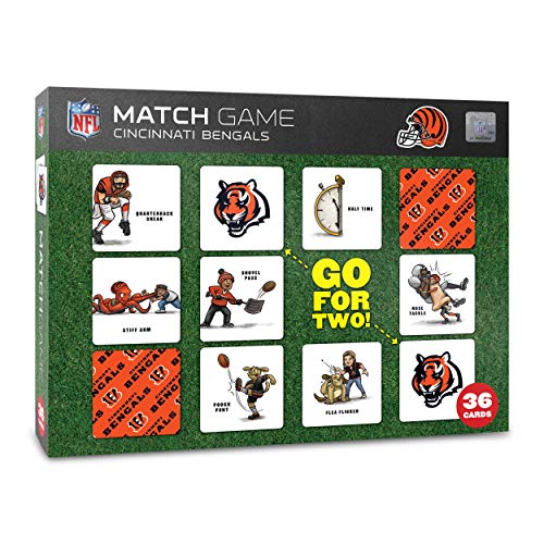 Cincinnati Bengals NFL Memory Match Game - Team Colors