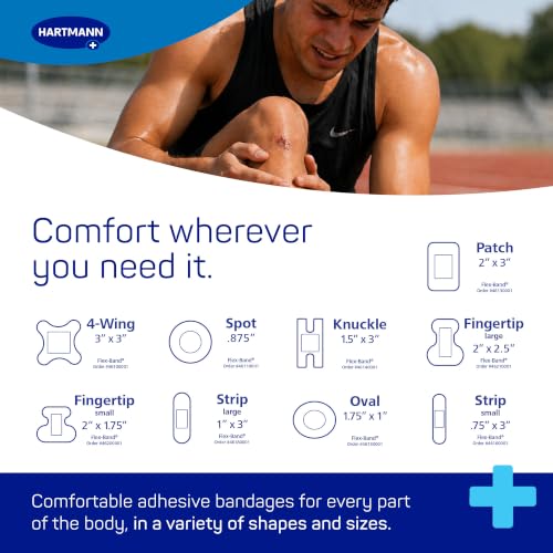 Large Fingertip Bandages - Latex-Free, 50 Count Pack