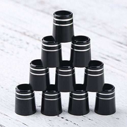 Golf Ferrules for Taper Tip Irons - Black, 0.350, 10-Pack