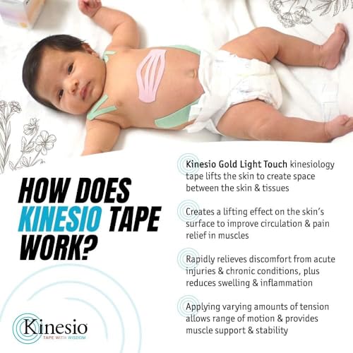 Kinesio Tex Gold Light Touch Elastic Therapeutic Athletic Tape 2in x 16.4ft Pink