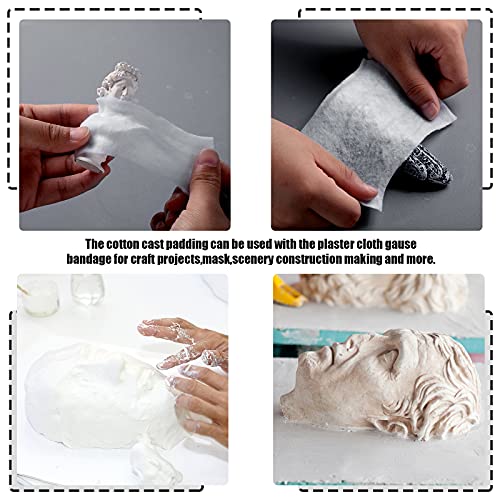 Nuanchu 12 Rolls Medical Cotton Cast Padding Plaster Cloth(2 Inch X